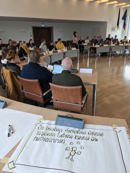 Ein Blick in die erste Jugendbeteiligungskonferenz des Kreises Paderborn Foto: Kreis Paderborn